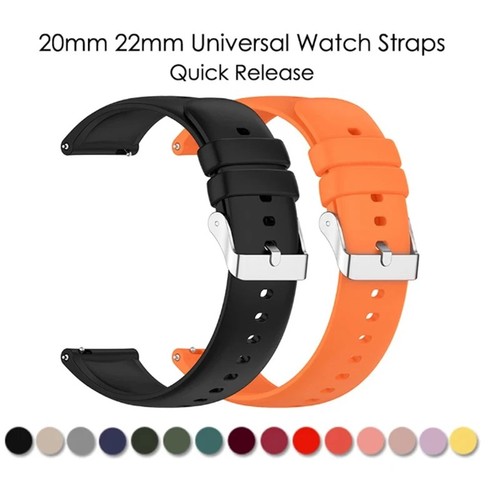 Silicone rubber watch strap - watch,