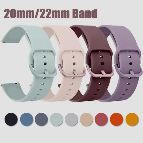 Silicone watch strap 20mm - 20mm, 22mm