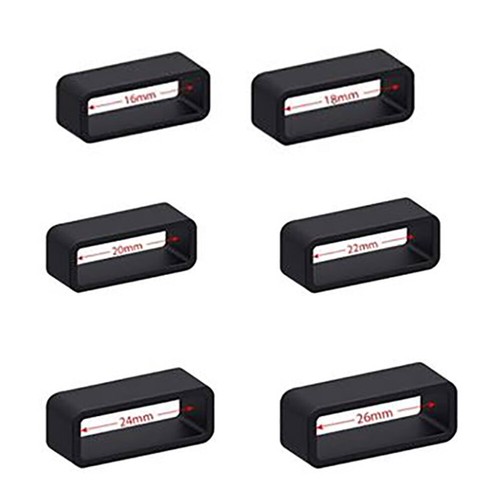 Black rubber watch strap - watch,