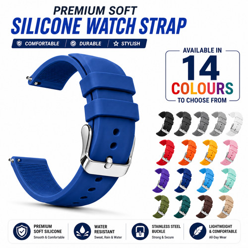 Premium silicone rubber watch - silicone,