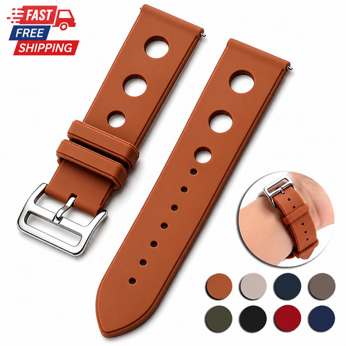 Silicone rubber watch strap - watch,