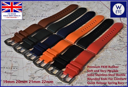 Fkm rubber watch strap - rubber,