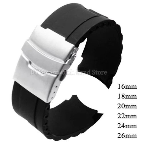Silicone watch strap 16mm - strap,