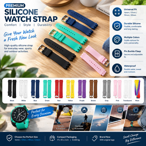 Swatch watch strap silicone - strap,