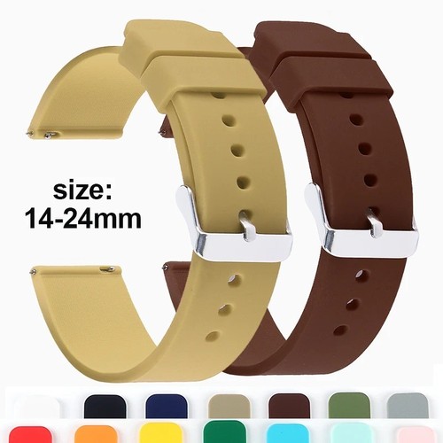 Silicone rubber watch strap - watch,