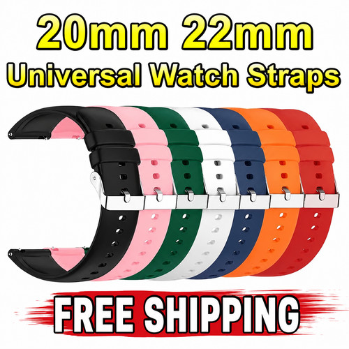 Silicone rubber watch strap - watch,
