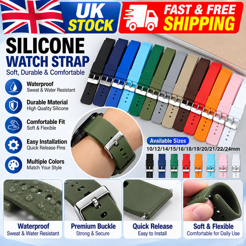 Silicone rubber watch strap - silicone,