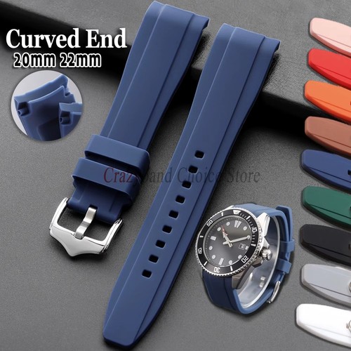20mm 22mm curved - curved, rubber