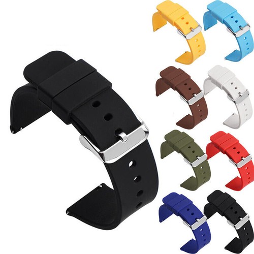 Silicone rubber watch strap - watch,