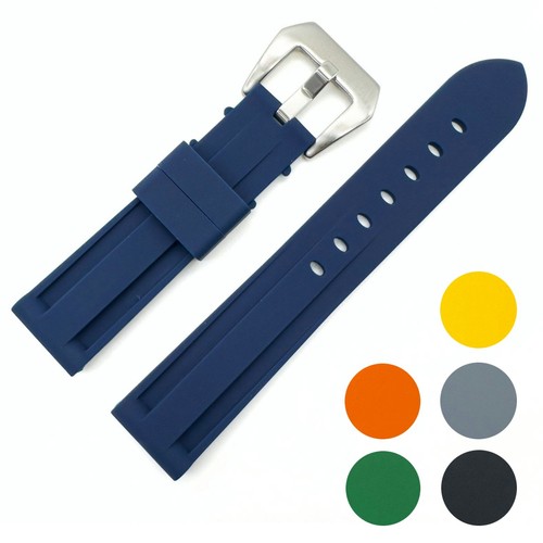Watch strap silicone big - silicone, steel