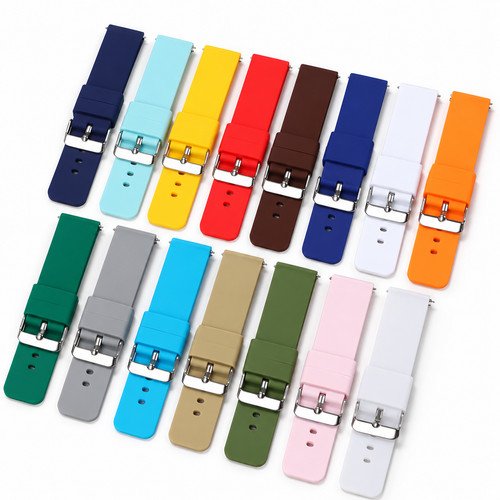 Silicone rubber watch strap - rubber,