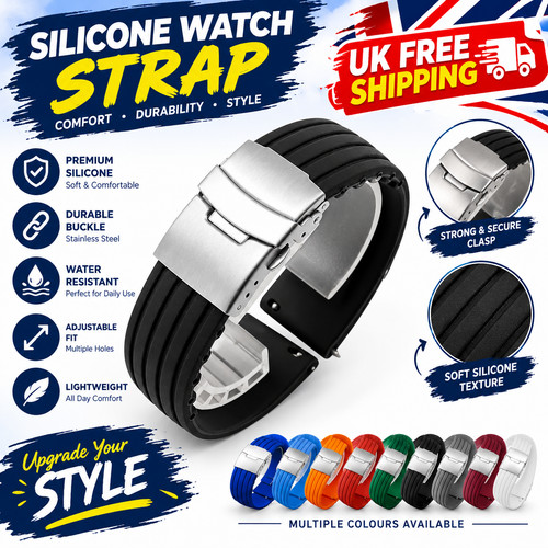 Silicone rubber watch - watch, strap