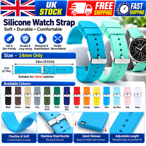 Silicone rubber watch - rubber,