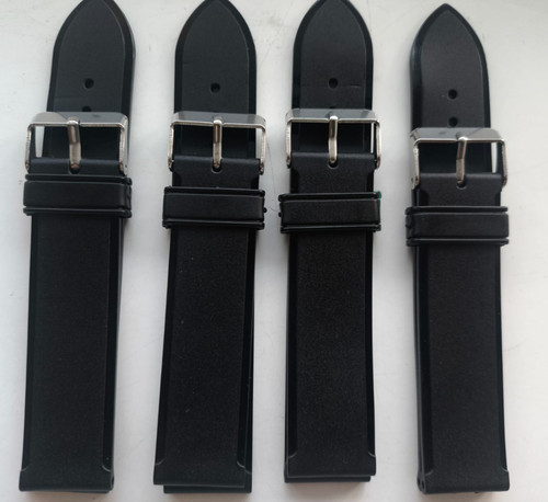 Rubber black watch straps - rubber,