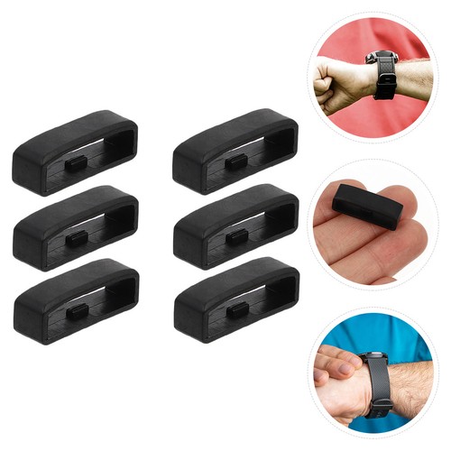 6pcs black silicone durable - 6pcs,