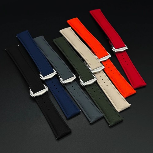 Fkm rubber watch strap smooth - fkm,