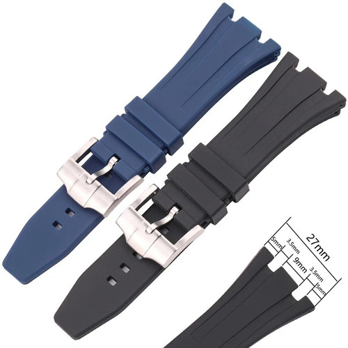 27mm rubber watch strap - rubber,