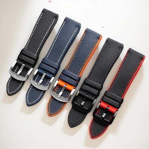Hybrid fkm rubber watch strap - fkm,